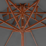 Parasol Anthracite Laminated bamboo, hardwood, polyester 44519