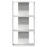 Bookcase 3-Tier White 60x30x120 cm Engineered Wood 860265