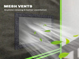 Grow Tent 120 x 120 x 200 cm, Reflective Mylar Hydroponic Growing Tent with 600D Oxford Fabric, T3398P551645