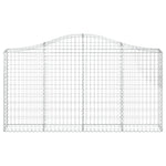 Arched Gabion Basket 200x30x100/120 cm Galvanised Iron 153385
