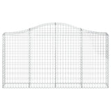 Arched Gabion Basket 200x30x100/120 cm Galvanised Iron 153385