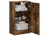 Wall-mounted Sink Vanity Smoked Oak 35 x 20 x 81 cm 890764