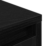 Highboard Black Oak 29.5x34x119.5 cm Engineered Wood 861653