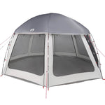 ZNTS Pool Tent with Removable Fly & Mesh Walls Grey 510x510 cm 4100636