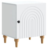 Bedside Cabinet White 43 x 34.5 x 50 cm Engineered Wood 894105