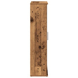 Bathroom Cabinet with Roll Holder Old Wood 39x22x90 cm 858531