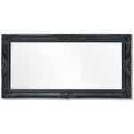 ZNTS Wall Mirror Baroque Style 100x50 cm Black 243682