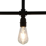 281628 Ceiling Lamp Black 3 x E27 Bulbs