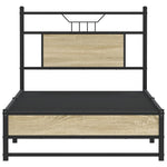 Bed Frame without Mattress Sonoma Oak 90x200 cm Engineered Wood 4106955
