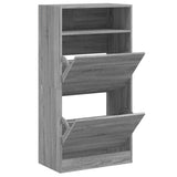 Shoe Cabinet Grey Sonoma 60x34x116 Engineered Wood 840020