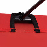 312485 Camping Beds 2 pcs 180x60x19 cm Oxford Fabric and Steel Red