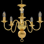 Chandelier Golden 5 x E14 Bulbs 281617