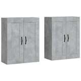 Wall Mounted Cabinets 2 pcs Concrete Grey Engineered Wood 3198013