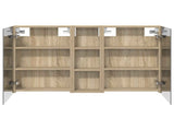 Bathroom Cabinet Set 3 pcs 100 x 10.5 x 60.5 cm Engineered wood 3403698