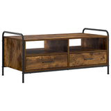 Coffee Table Smoked Oak 99.5 x 49 x 46 cm Engineered Wood 8013616