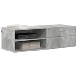 Wooden Cabinet with Drawer High Gloss White 100.5 x 39 x 30 cm 880245