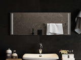 LED Bathroom Mirror Transparent 80 x 40 cm Tempered Glass 42045797