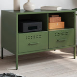 TV Cabinet Olive Green 68x39x50.5 cm Steel 843050