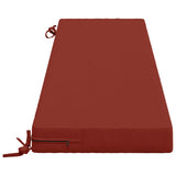 2-Piece Bench Cushions SOEST 2 pcs 100% Polyester Red 949909