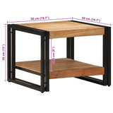 Coffee Table 50x50x38 cm Solid Wood Acacia 4102722