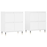 Sideboards 2 pcs White Engineered Wood 3190165