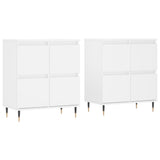 Sideboards 2 pcs White Engineered Wood 3190165