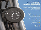 2-in-1 Folding Exercise Bike with 8-Level Magnetic Resistance, Arm Resistance Band, Pulse Sensor, T3398P349154
