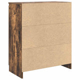 Sideboard with Drawer Smoked Oak 71x35x84 cm Engineered Wood 861593