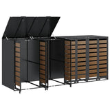 Wheelie Bin Storage for 4 Bins Anthracite 272 x 77.5 x 115.5 cm 3394770