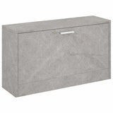 Shoe Bench Concrete Grey 80x24x45 cm Engineered Wood 342642