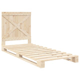 Bed Frame without Mattress with Headboard 90x200 cm Solid Wood 3281568