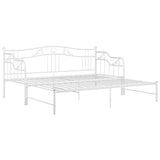 Sofa Bed Frame White Powder-coated metal Single 324765