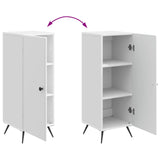 Sideboard High Gloss White 33 x 34.5 x 90 cm Engineered Wood 895519