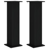 Plant Stand 2 pcs Black 30.5 x 30 x 100.5 cm Engineered Wood 899747