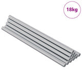 Threaded Rod 800 pcs Silver Steel 864438