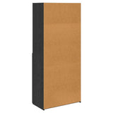 Highboard Black Oak 80 x 42.5 x 185 cm Engineered Wood 3402634