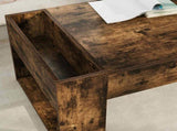Coffee Table Smoked Oak 110 x 50 x 41 cm Engineered Wood 8000160