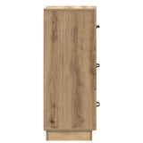 Drawer Cabinet Artisan Oak 33 x 34.5 x 87 cm Engineered Wood 895314