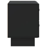Bedside Cabinet Black 62 x 34.5 x 47.5 cm Engineered Wood 893856