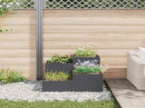 Garden Planter Anthracite 100 x 100 x 60 cm Steel 865864