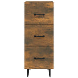 Sideboard Smoked Oak 34,5x34x90 cm Engineered Wood 817411