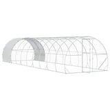 Chicken Coop Silver 1000 x 300 x 200 cm Galvanised Steel 3434699