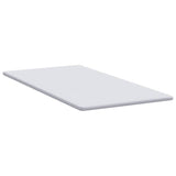 Mattress Topper White 120 x 200 x 3.5 cm Jaquard Fabric 4106214