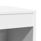 Cat Litter Box Enclosure White 47x59x42 cm Engineered Wood 857760