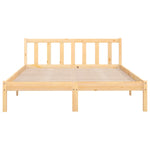 810077 Bed Frame without Mattress Solid Wood 120x200 cm