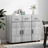 Sideboard with Shelf FLORIN Grey Sonoma 88.5 x 30.5 x 73 cm 880317