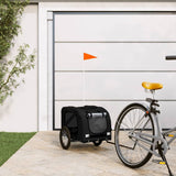 Pet Bike Trailer Black Oxford Fabric and Iron 93877