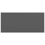 Floating Wall Shelves 4 pcs High Gloss Grey 50x23.5x3.8 cm MDF 323789