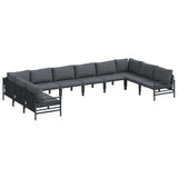 Garden Sofa Set Anthracite Steel 3379016