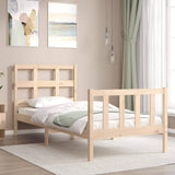Bed Frame without Mattress Single Solid Wood Pine 3192976